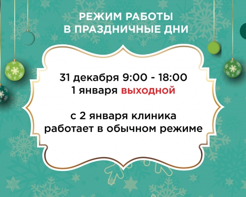 Режим работы в праздничные дни